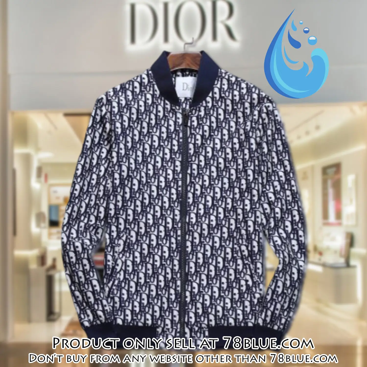Dior luxury brand varsity zipper jacket vst1064 78b1947049